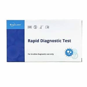 Healgen 4 in 1 test for COVID 19 Influenza A, B & RSV single test kit (expiry in May 2026)